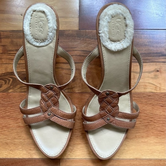 Ugg Lourdes Stacked Wedge Sandal - Picture 3 of 9